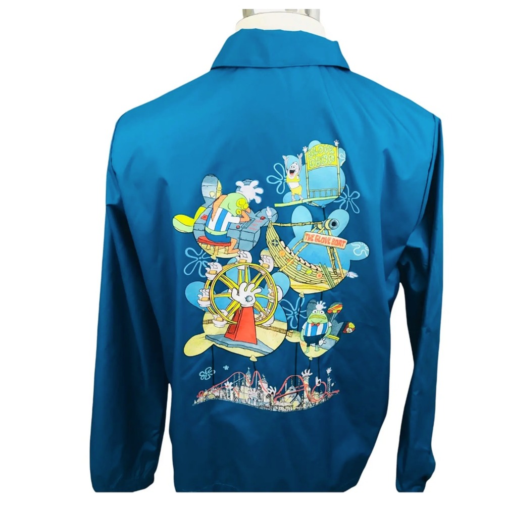 Nickelodeon SpongeBob SquarePants Glove World Staff Jacket Blue XL New